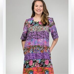 patchwork housedress with pockets! 1x